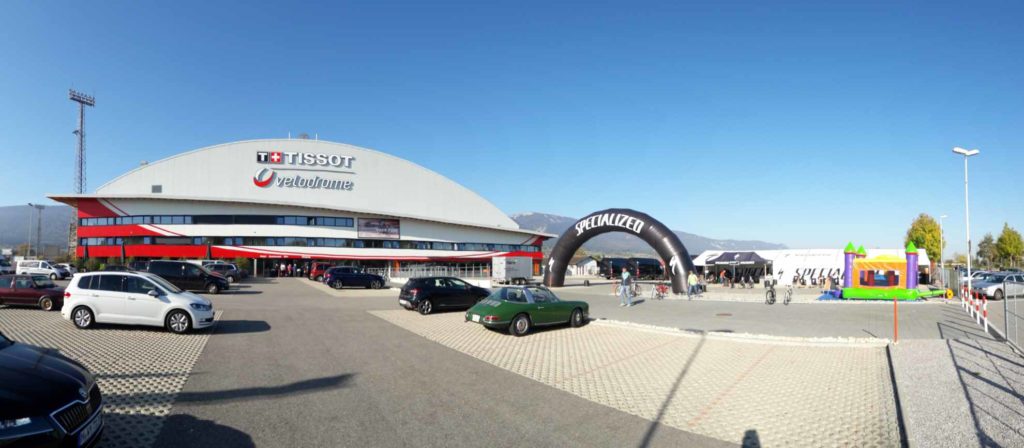 Im TissotVelodrom in Grenchen versucht der Rekordgewinner des Race Across America RAAM, Christoph Strasser, am 14. Oktober 2017 den 24 Stunden Weltrekord im Fahrradfahren zu schlagen.